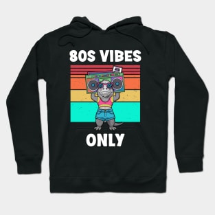 Funny Lizard 80s Vibes Only Hoodie